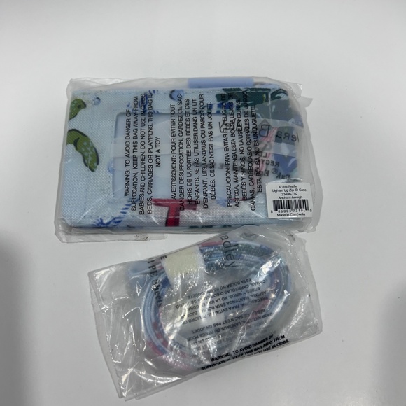 NEW Vera Bradley "Anchors Aweigh" ID Case and Lanyard set Tropical/Coastal/Beach - Picture 5 of 6